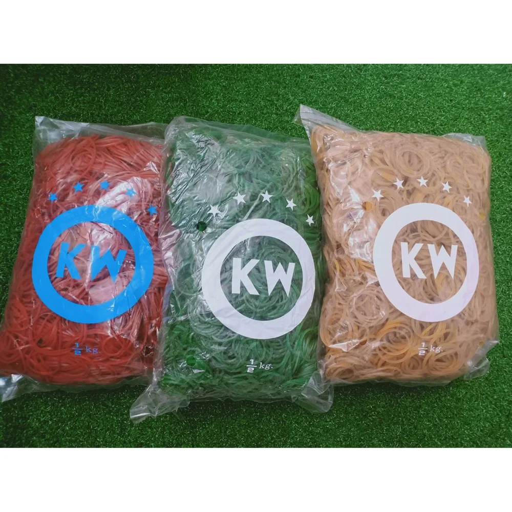 หนังยาง KW วงเล็กและวงใหญ่ ขนาด 0.5 กก.